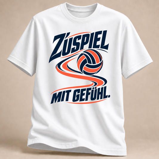 RÜCKRAUM – Zuspiel mit Gefühl T-Shirt – Weiß