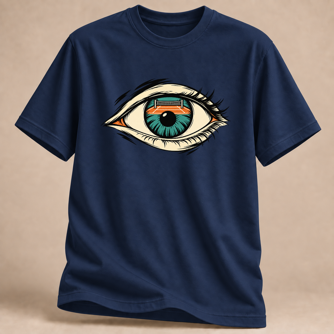 RÜCKRAUM – Volleyball im Blick T-Shirt – Marineblau