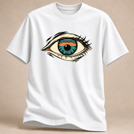 RÜCKRAUM – Volleyball im Blick T-Shirt – Weiß