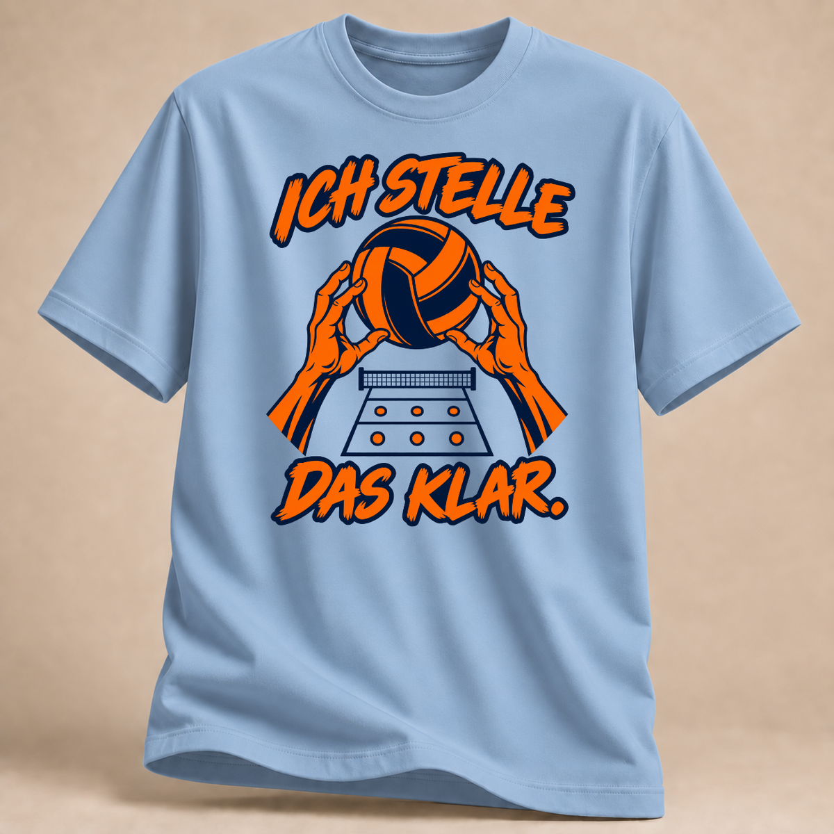 RÜCKRAUM – Ich stelle das klar T-Shirt – Hellblau