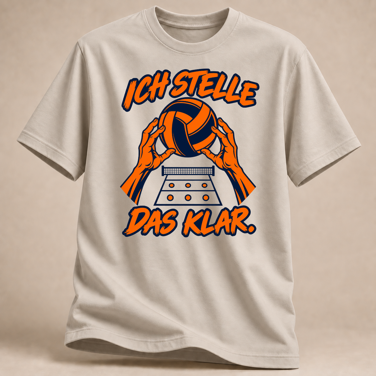 RÜCKRAUM – Ich stelle das klar T-Shirt – Sand