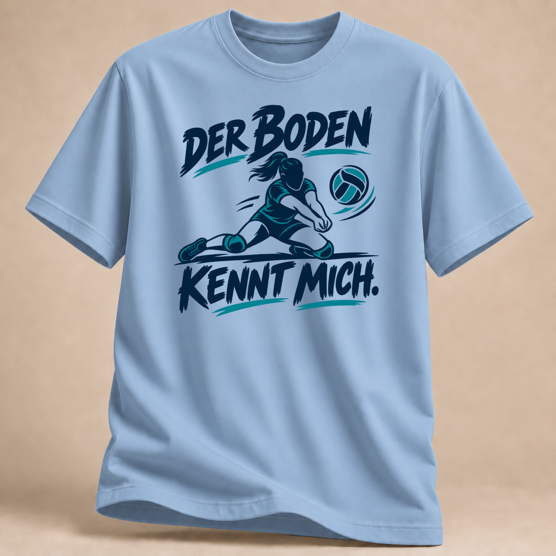RÜCKRAUM – Der Boden kennt mich T-Shirt – Hellblau