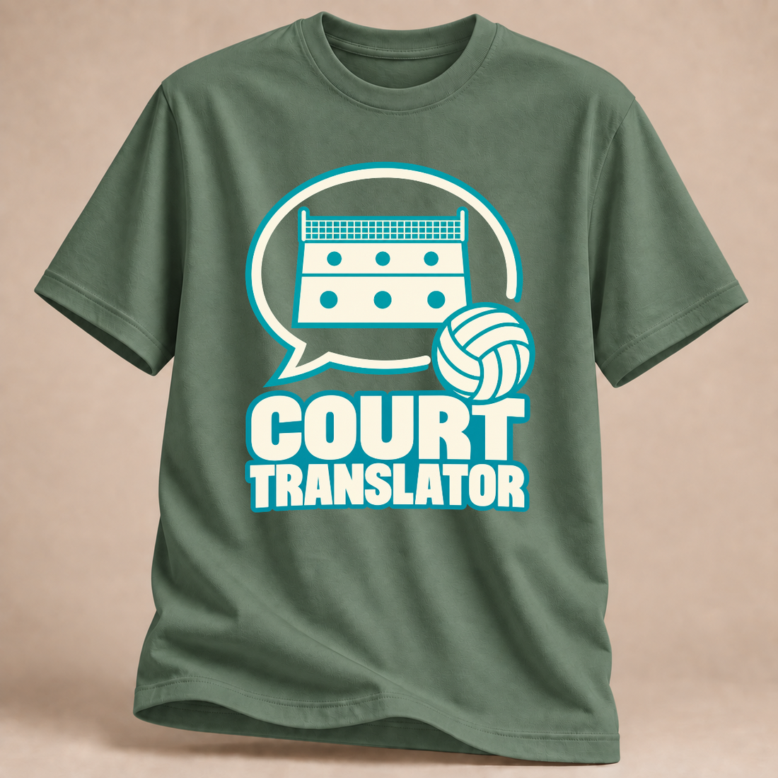 RÜCKRAUM – Court Translator T-Shirt – Militärgrün