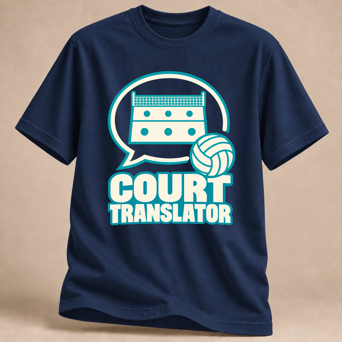 RÜCKRAUM – Court Translator T-Shirt – Marineblau