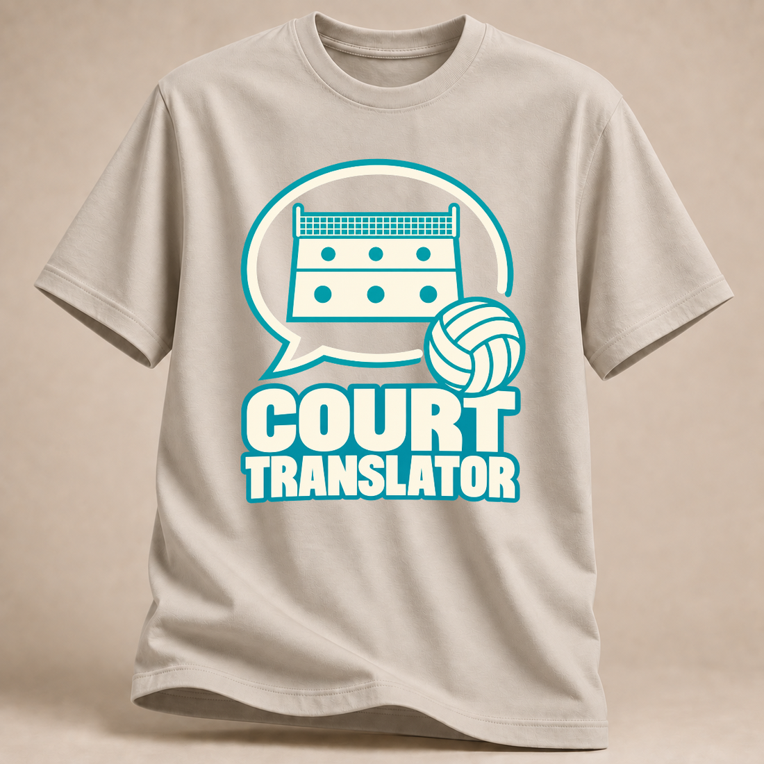 RÜCKRAUM – Court Translator T-Shirt – Sand