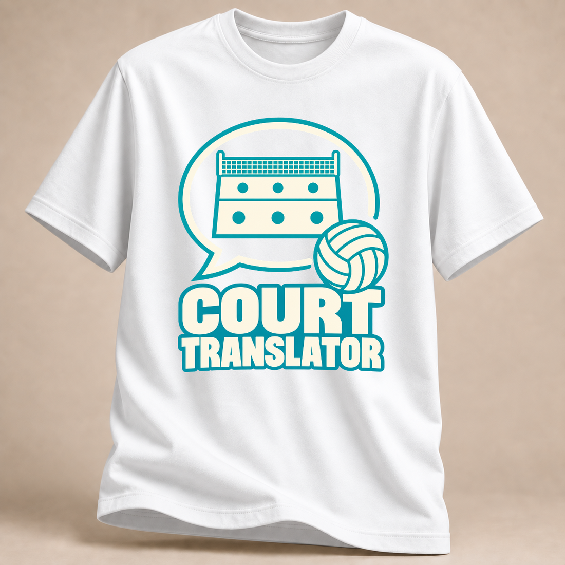 RÜCKRAUM – Court Translator T-Shirt – Weiß