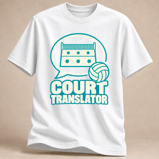 RÜCKRAUM – Court Translator T-Shirt – Weiß
