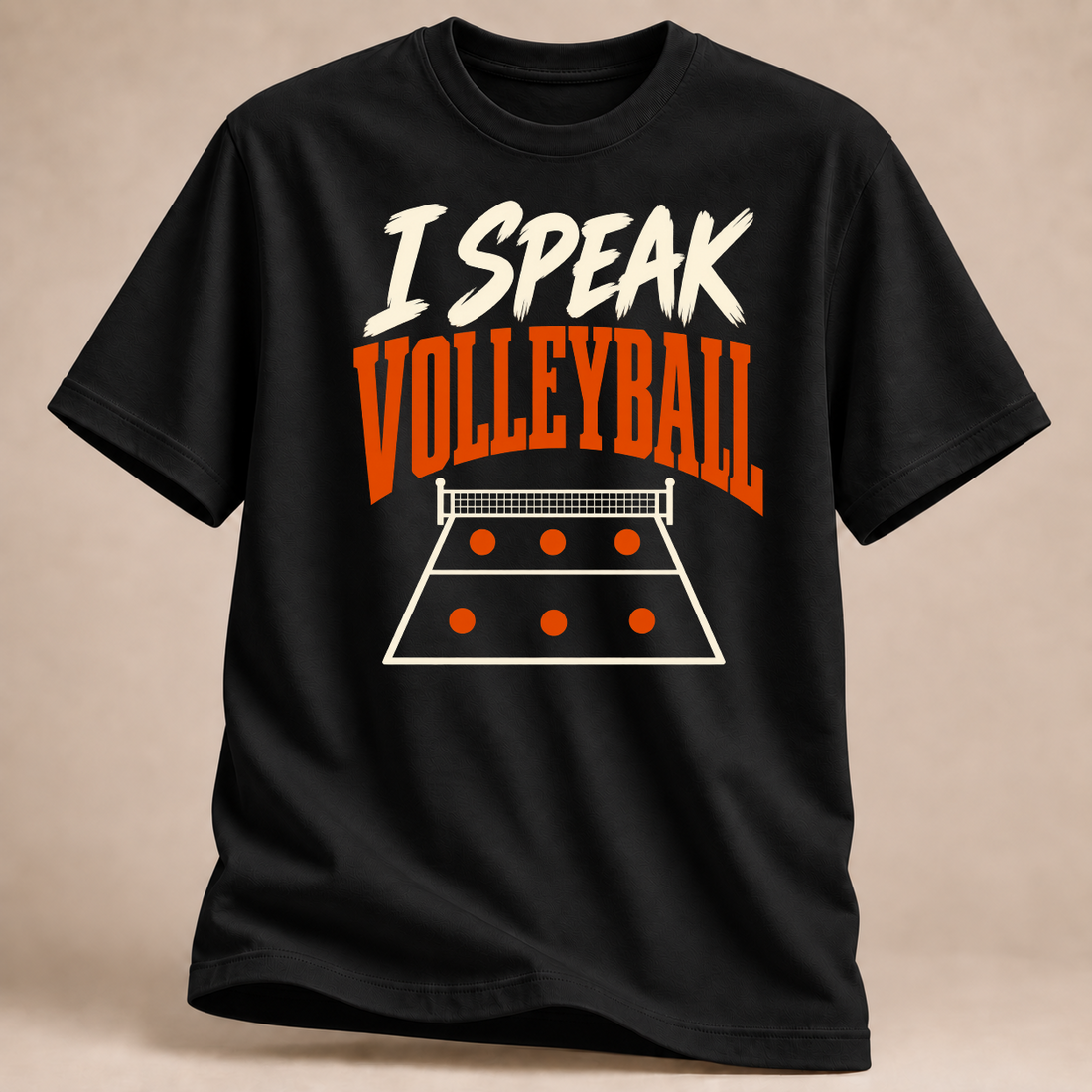 RÜCKRAUM – I Speak Volleyball T-Shirt – Schwarz