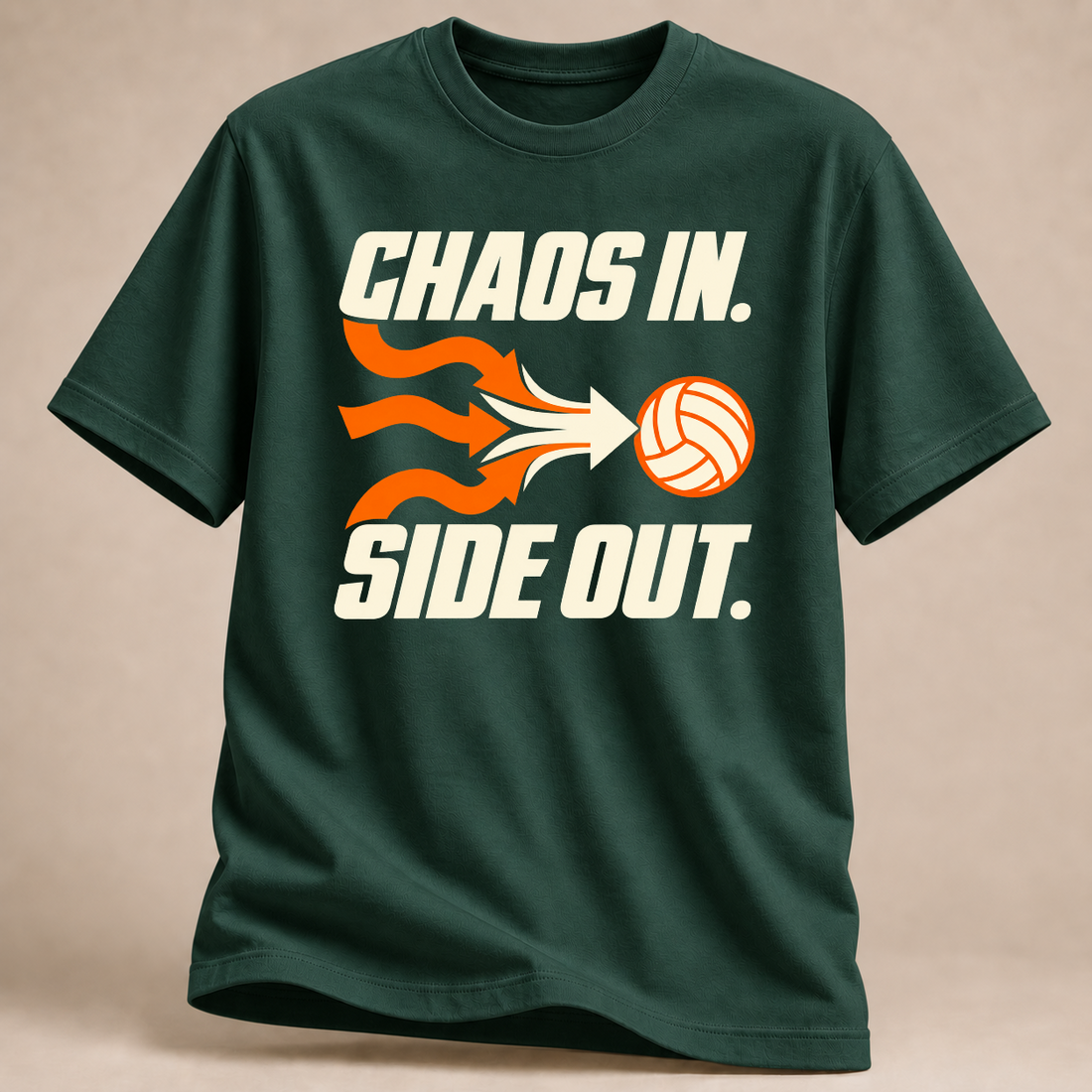 RÜCKRAUM – Chaos In Side Out T-Shirt – Waldgrün