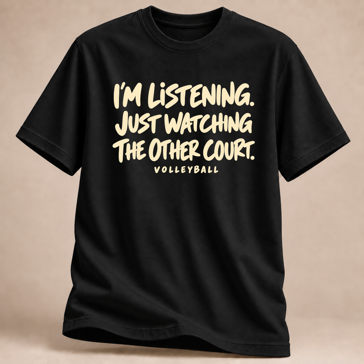 RÜCKRAUM – Watching The Other Court T-Shirt – Schwarz