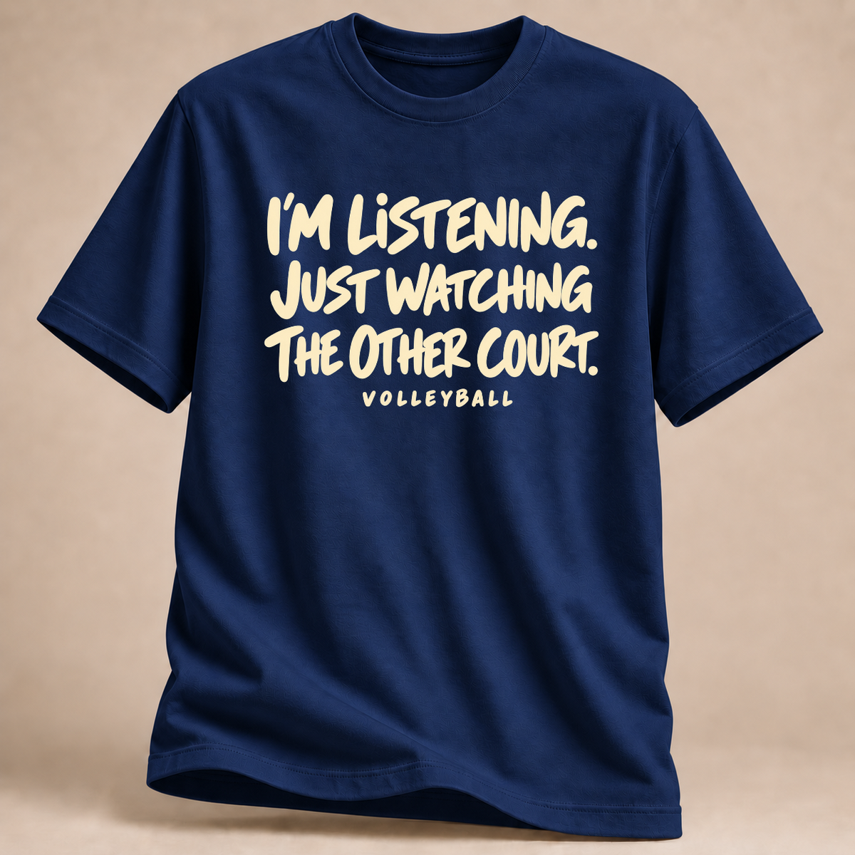 RÜCKRAUM – Watching The Other Court T-Shirt – Marineblau