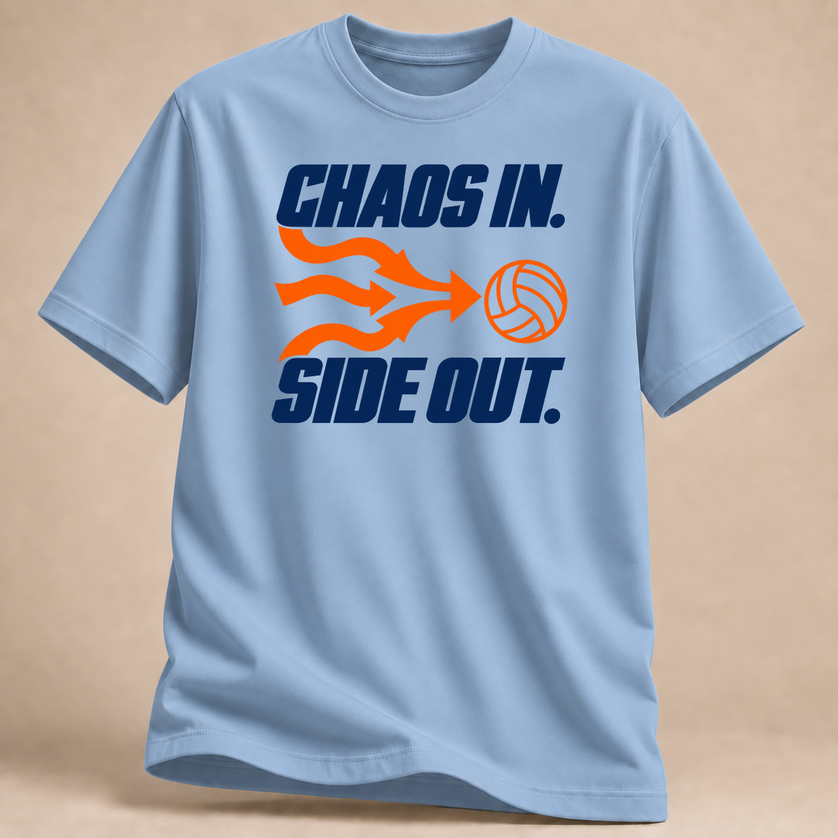 RÜCKRAUM – Chaos In Side Out Team T-Shirt – Hellblau