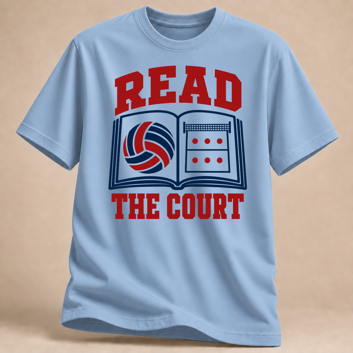 RÜCKRAUM – Read The Court T-Shirt – Hellblau