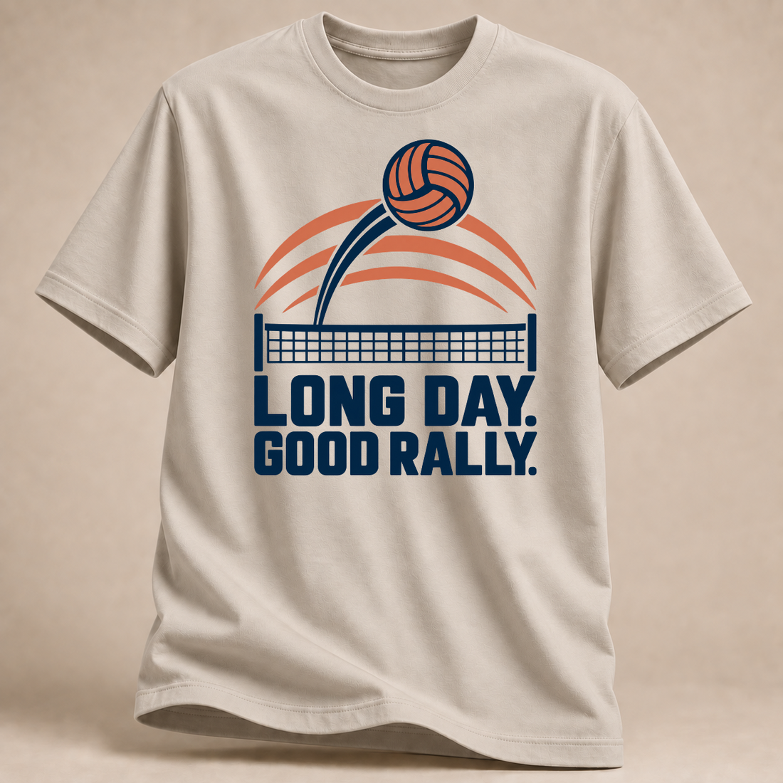 RÜCKRAUM – Long Day Good Rally T-Shirt – Sand
