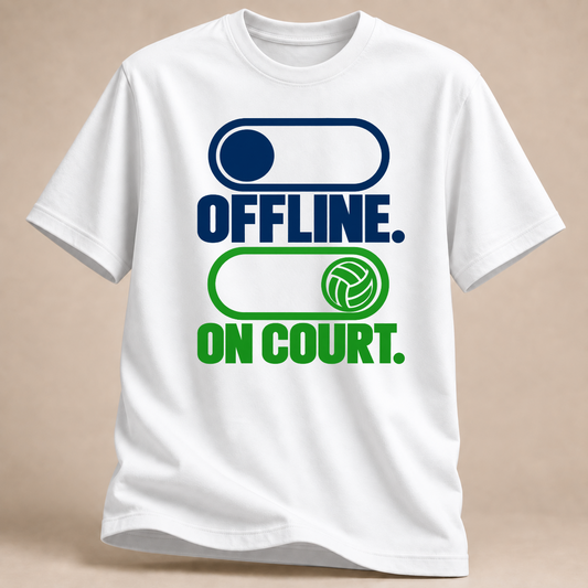 RÜCKRAUM – Offline On Court T-Shirt – Weiß