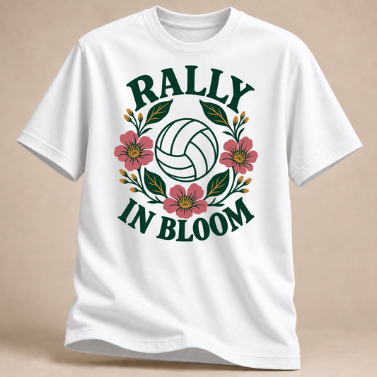 RÜCKRAUM – Rally In Bloom T-Shirt – Weiß