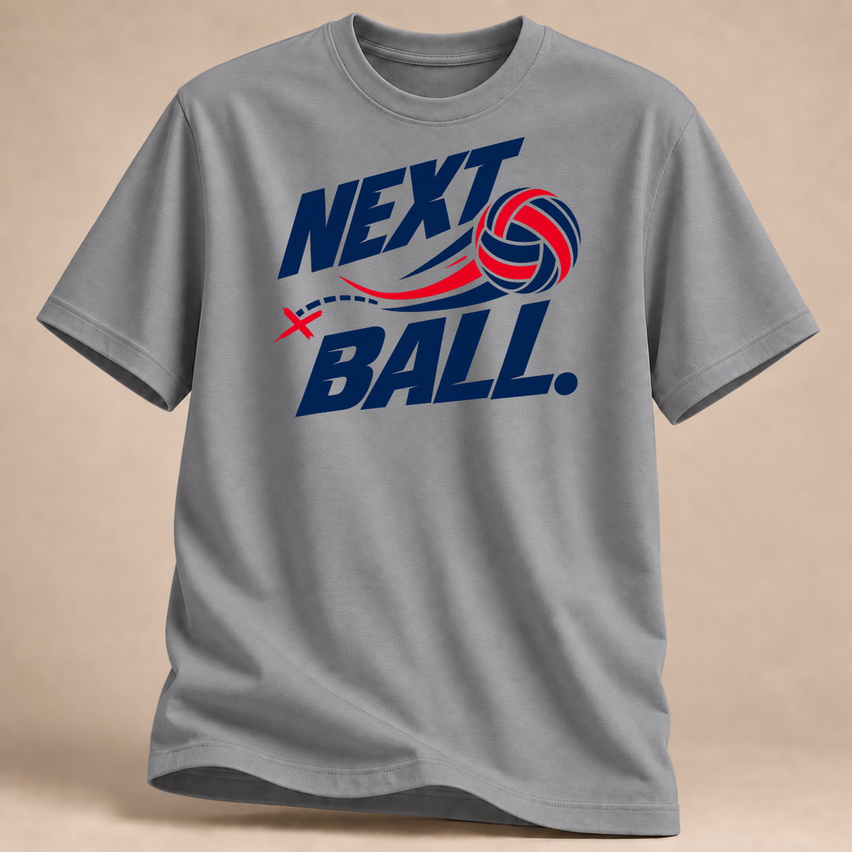 RÜCKRAUM – Next Ball Mentality T-Shirt – Sportgrau meliert