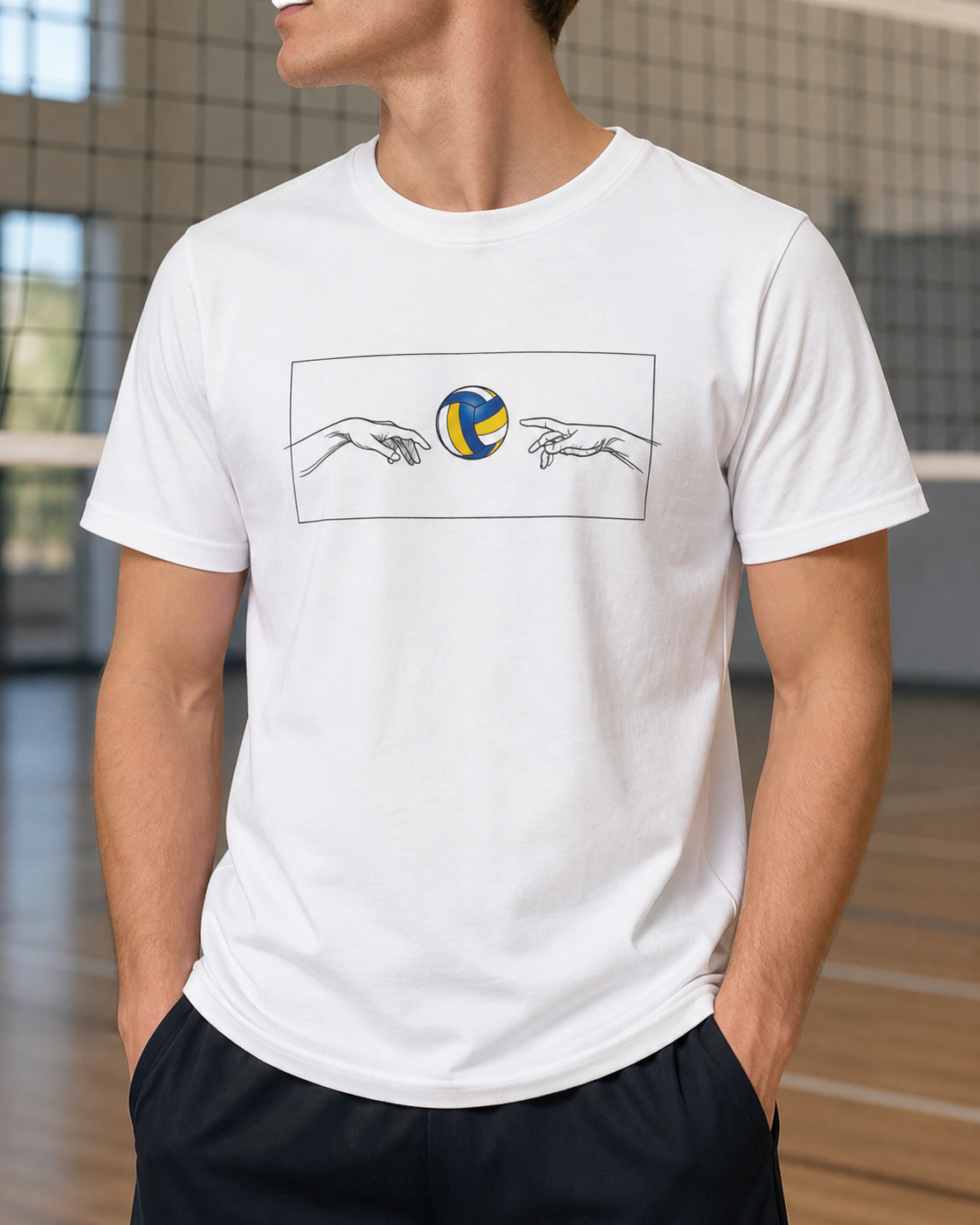Volleyball T-Shirt „Zwischen den Händen“