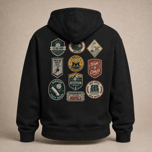 Volleyball-Badges Hoodie